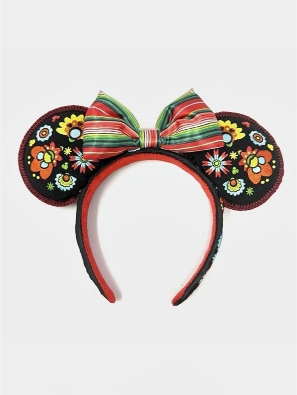 Disney Pixar Coco Minnie Mouse Ear Headband Black & Red